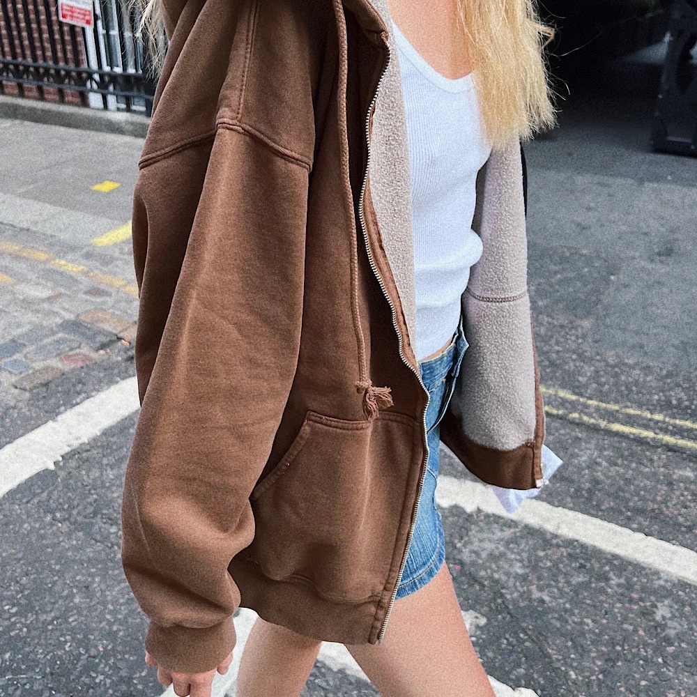 Brandy melville Christy Zip Up Hoodie!